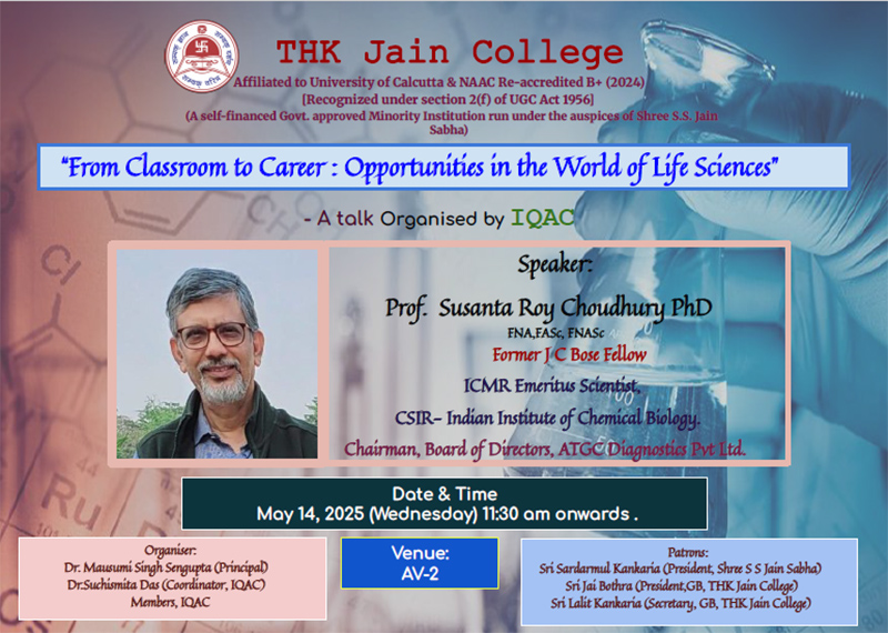 From Classroom to Career : Opportunities in the World of Life Sciences